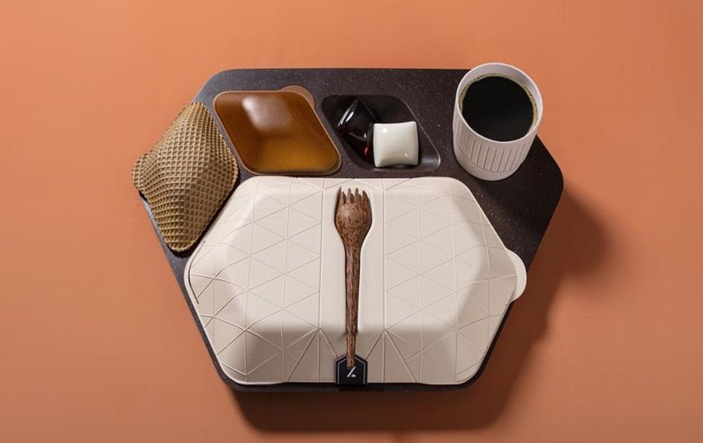 旅行業新突破 可食用機上餐盤 高空用餐超級極簡時尚